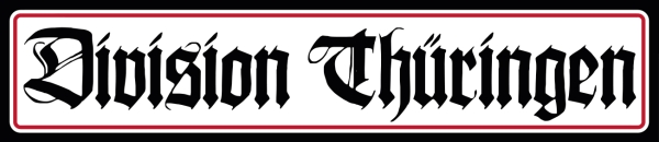 Blechschild - 10x45cm - Division Thüringen Blechschild - 10x45cm - Division Thüringen
