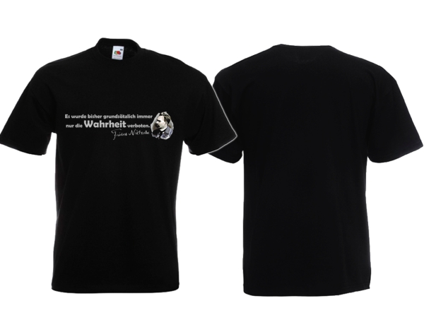 Frauen T-Shirt - Friedrich Nietzsche - Die Wahrheit verboten Frauen T-Shirt - Friedrich Nietzsche - Die Wahrheit verboten