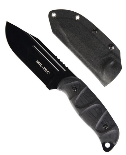 Kampfmesser - G10 mit KYDEX® SCHEIDE - schwarz (134) Kampfmesser - G10 mit KYDEX® SCHEIDE - schwarz (134)