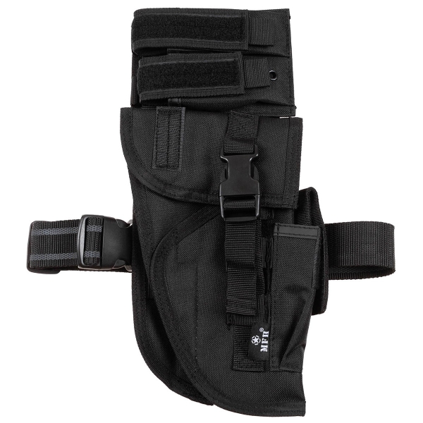 Pistolenbeinholster - schwarz - &quote;Tactical&quote; rechts