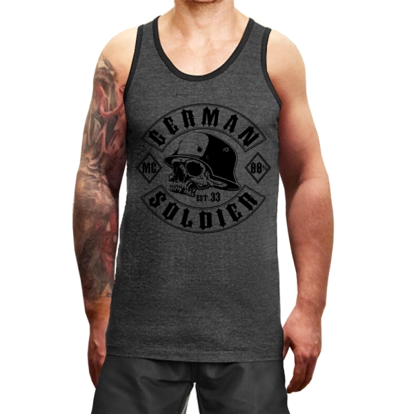 Muskelshirt/Tank Top - Used Look - German Solider - heather charcoal +++RAUSVERKAUF+++ Muskelshirt/Tank Top - Used Look - German Solider - heather charcoal +++RAUSVERKAUF+++