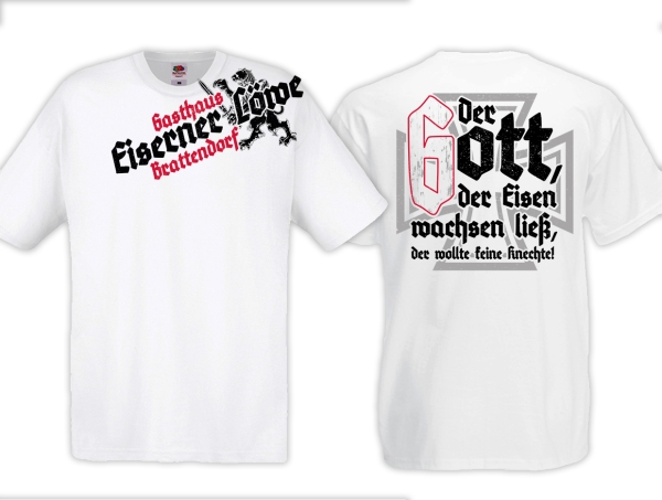 T-Hemd - Eiserner Löwe - Der Gott der Eisen wachsen ließ - weiß T-Hemd - Eiserner Löwe - Der Gott der Eisen wachsen ließ - weiß