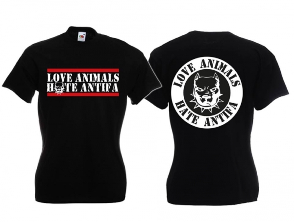 Frauen T-Shirt - Love Animals - schwarz Frauen T-Shirt - Love Animals - schwarz