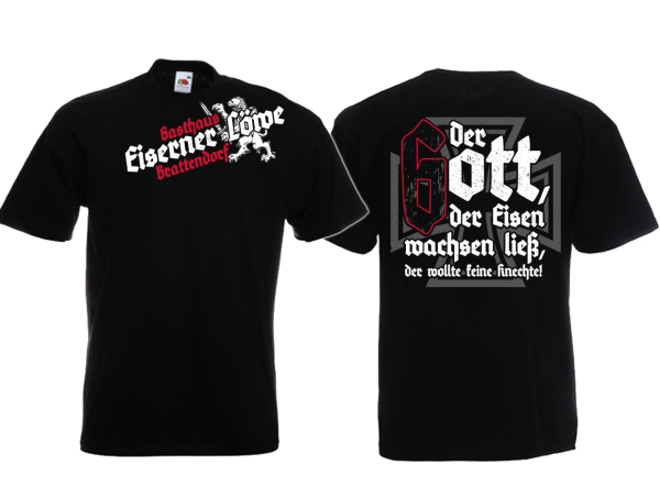 Frauen T-Shirt - Eiserner Löwe - Der Gott der Eisen wachsen ließ - schwarz Frauen T-Shirt - Eiserner Löwe - Der Gott der Eisen wachsen ließ - schwarz