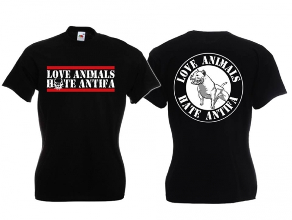 Frauen T-Shirt - Love Animals 2 - schwarz Frauen T-Shirt - Love Animals 2 - schwarz