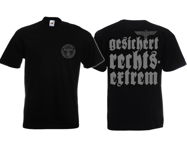 T-Hemd - Gesichert Rechtsextrem - Motiv 2 T-Hemd - Gesichert Rechtsextrem - Motiv 2