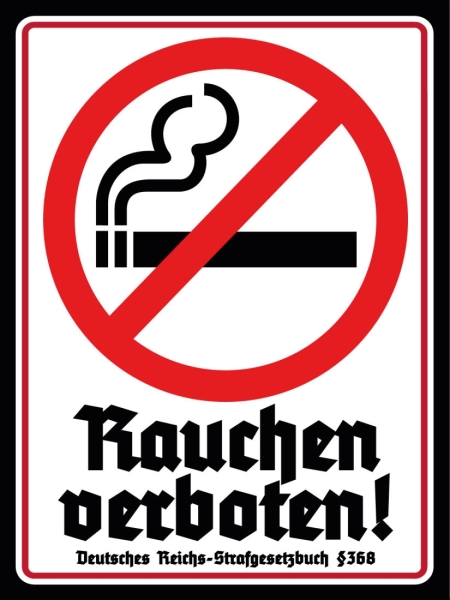 Holzschild - 30x40cm - Rauchen verboten Holzschild - 30x40cm - Rauchen verboten