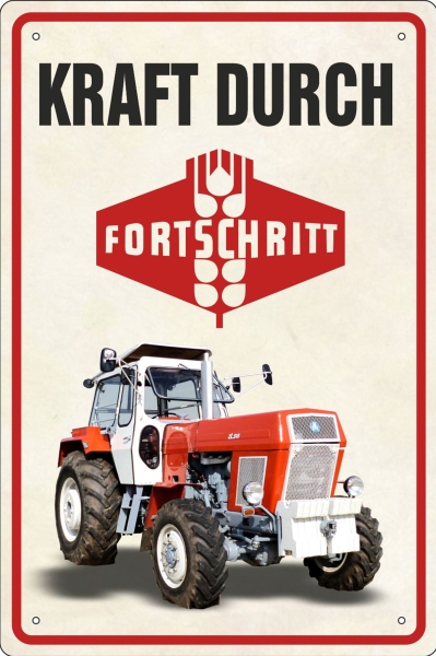 Blechschild - Kraft durch Fortschritt ( 448 ) Blechschild - Kraft durch Fortschritt ( 448 )
