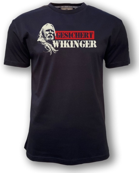 Erik & Sons - T-Shirt - GESICHERT WIKINGER - schwarz Erik & Sons - T-Shirt - GESICHERT WIKINGER - schwarz