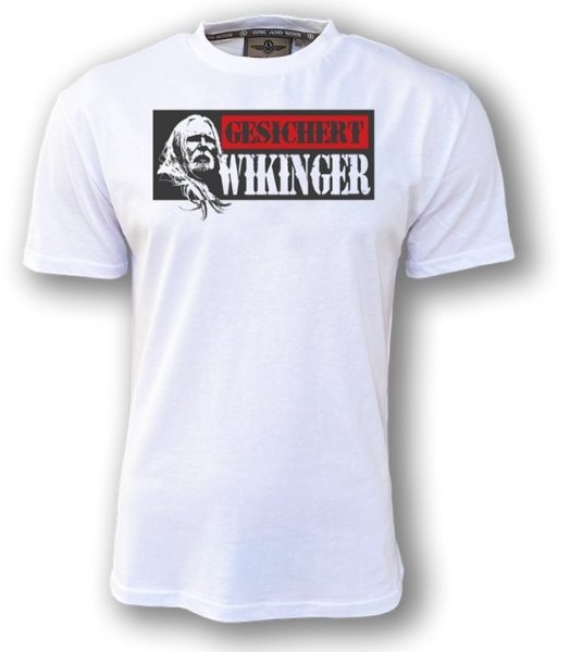 Erik & Sons - T-Shirt - GESICHERT WIKINGER - weiß