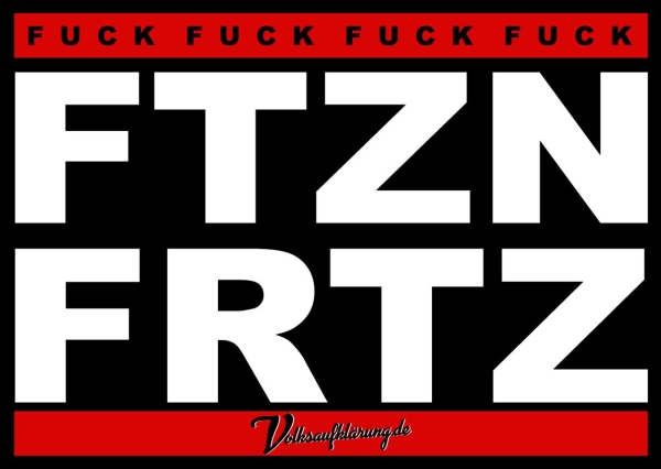 FCK FTZN FRTZ - Aufkleber Paket 100 Stück