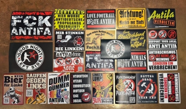 Aktivisten Paket - FCK ANTIFA - 300 Stück + Leggings Pink Roses Aktivisten Paket - FCK ANTIFA - 300 Stück + Leggings Pink Roses
