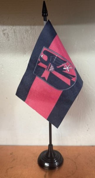 Tischfahne - Sudetenland mit Wappen Tischfahne - Sudetenland mit Wappen