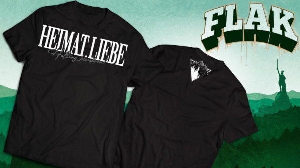 T-Hemd - Flak - Heimat.Liebe - Schwarz T-Hemd - Flak - Heimat.Liebe - Schwarz