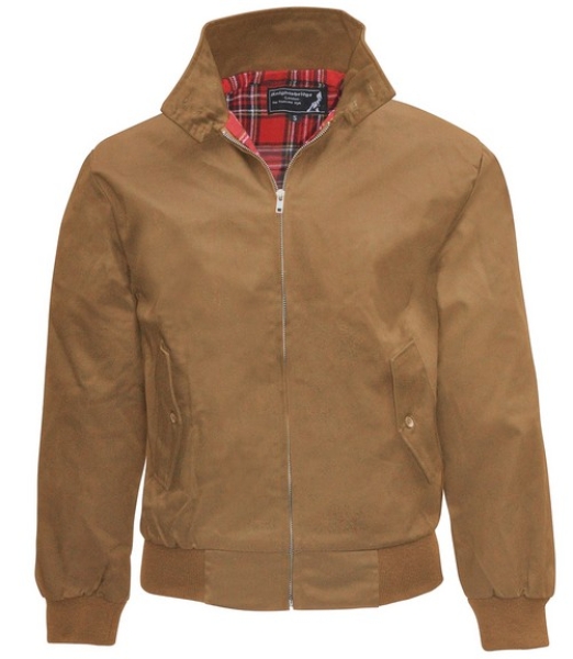 Harrington Jacke - unbedruckt - Caramel