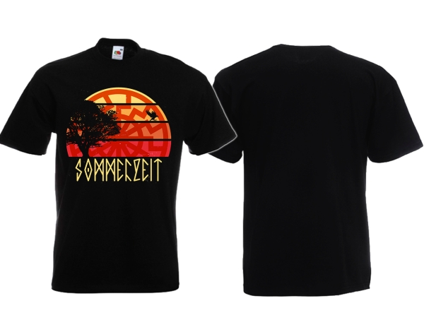 T-Hemd - Sommerzeit - Schwarze Sonne