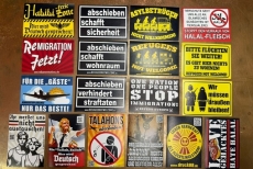 Aktivisten Paket - NOT WELCOME - 200 Stück + Multifunktionstuch Abschiebehelfer Aktivisten Paket - NOT WELCOME - 200 Stück + Multifunktionstuch Abschiebehelfer