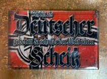 Magnet - Glas - Ich bin Deutscher - Ich schulde der Welt einen Scheiß