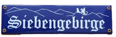 Emailleschild - Siebengebirge - Drachenfels Emailleschild - Siebengebirge - Drachenfels