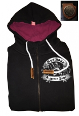 Premium - Frauen Kapuzenjacke - Eiserner Löwe - Gold gab ich für Eisen - schwarz +++NUR WENIGE DA+++