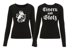 Frauen - Sweatshirt - Eiserner Löwe - Eisern und Stolz - schwarz Frauen - Sweatshirt - Eiserner Löwe - Eisern und Stolz - schwarz