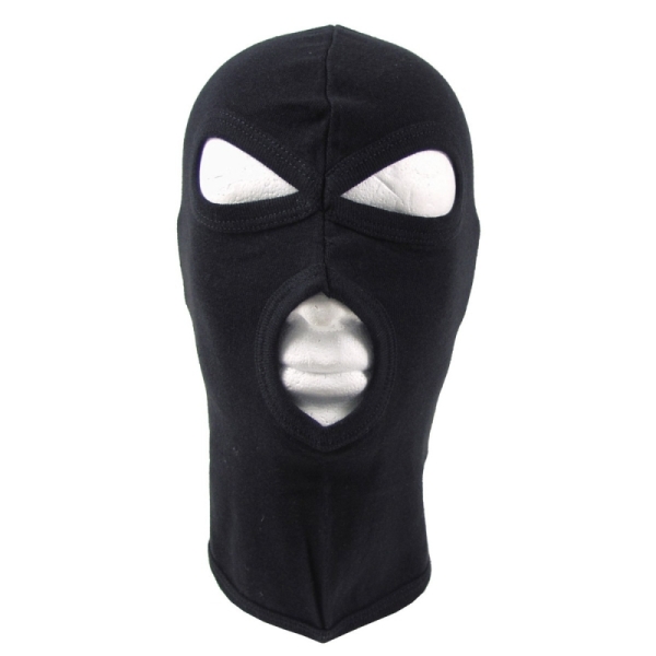 Balaclava - 3-Loch, dünn, schwarz Balaclava - 3-Loch, dünn, schwarz