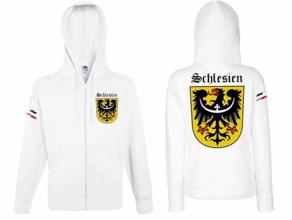 Kapuzenjacke - Schlesien - weiß Kapuzenjacke - Schlesien - weiß
