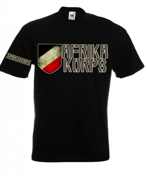 T-Hemd - Afrika Korps - schwarz - Motiv 3 T-Hemd - Afrika Korps - schwarz - Motiv 3