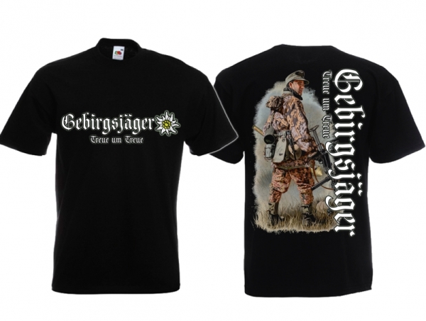 T-Hemd - Gebirgsjäger - schwarz T-Hemd - Gebirgsjäger - schwarz