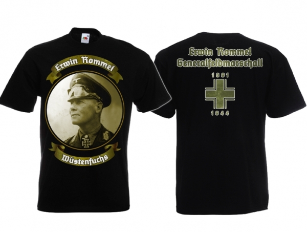 T-Hemd - Erwin Rommel - schwarz T-Hemd - Erwin Rommel - schwarz