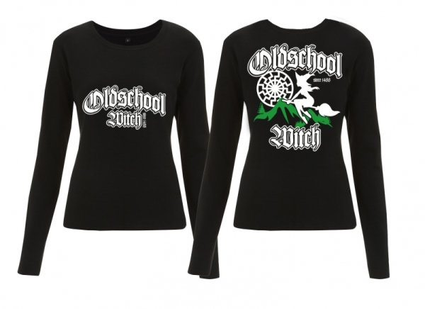 Frauen - Sweatshirt - Old School Witch - schwarz Frauen - Sweatshirt - Old School Witch - schwarz