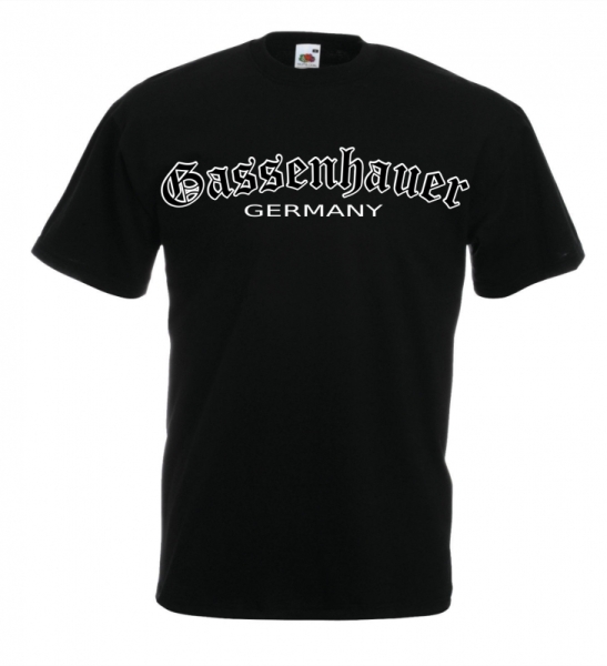T-Hemd - Gassenhauer - Logo - schwarz