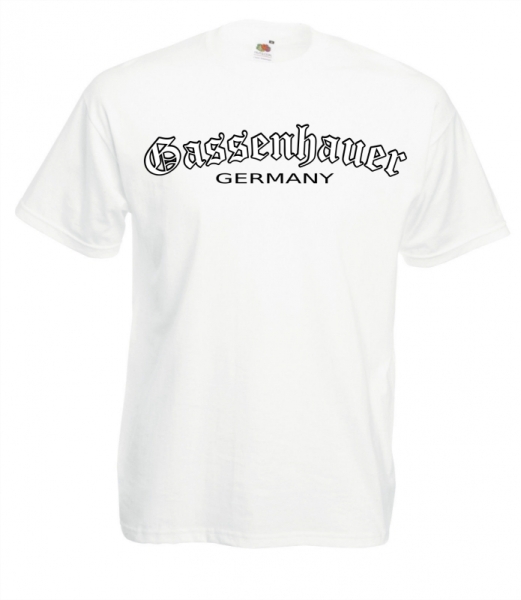 T-Hemd - Gassenhauer - Logo - weiß T-Hemd - Gassenhauer - Logo - weiß