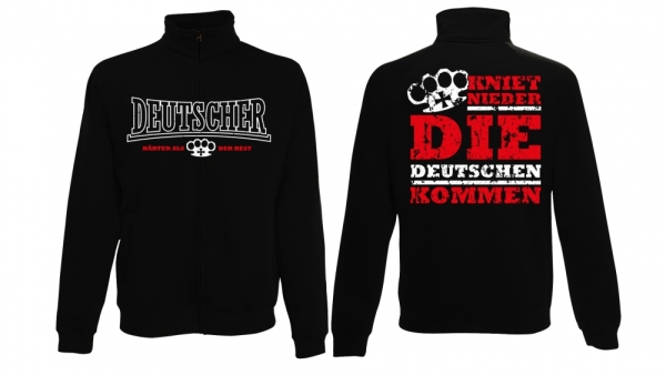 Stehkragen-Jacke - Deutscher - Härter als der Rest - schwarz Stehkragen-Jacke - Deutscher - Härter als der Rest - schwarz