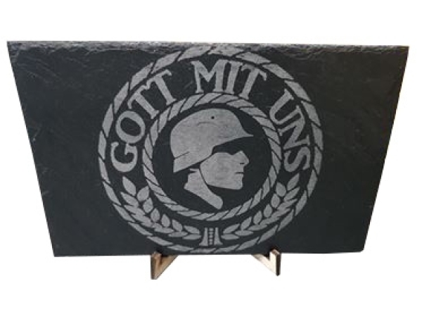 Schieferplatte - Gott mit uns - XXL Format Schieferplatte - Gott mit uns - XXL Format