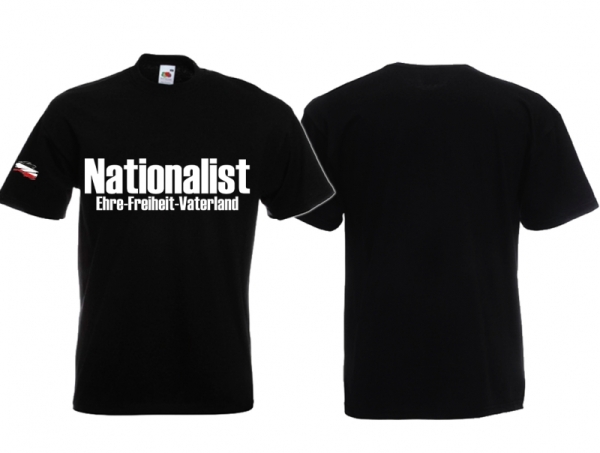 T-Hemd - Nationalist - klassisch - schwarz T-Hemd - Nationalist - klassisch - schwarz