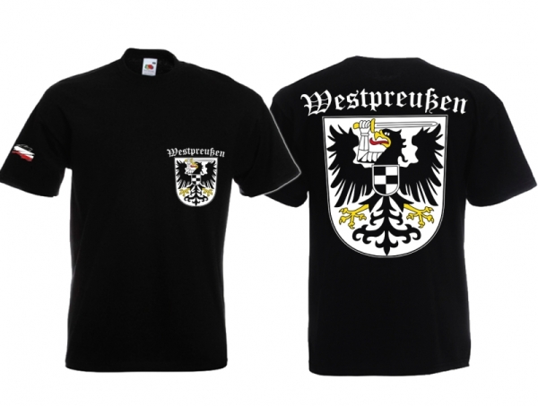 Frauen T-Shirt - Westpreußen - schwarz Frauen T-Shirt - Westpreußen - schwarz