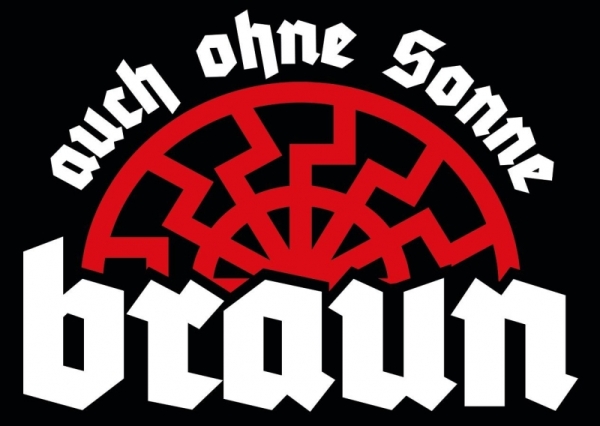 Auch ohne Sonne braun - Aufkleber Paket 50 Stück Auch ohne Sonne braun - Aufkleber Paket 50 Stück
