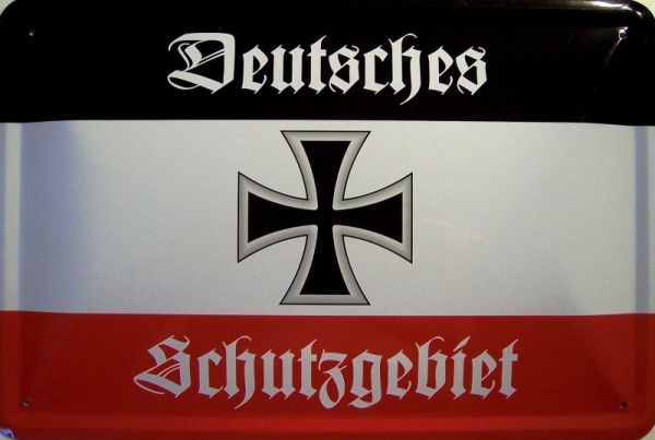 Blechschild - Deutsches Schutzgebiet - Motiv 2 - D17 (34) Blechschild - Deutsches Schutzgebiet - Motiv 2 - D17 (34)