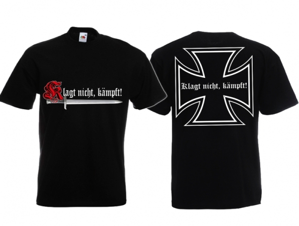 Frauen T-Shirt - Klagt nicht, kämpft - Motiv 1 Frauen T-Shirt - Klagt nicht, kämpft - Motiv 1