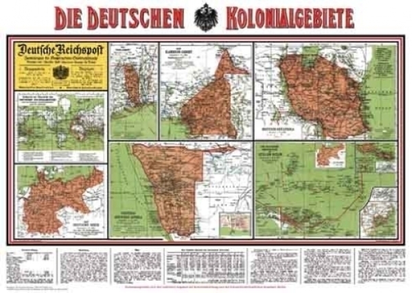 Bildwandkarte - Die deutschen Kolonialgebiete Bildwandkarte - Die deutschen Kolonialgebiete