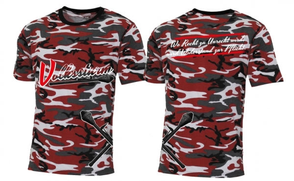 T-Hemd - Volkssturm - rot-camo T-Hemd - Volkssturm - rot-camo