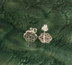Ohrstecker - Triquetta Keltenknoten - Silber - 1 Paar
