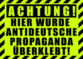 Hier wurde Antideutsche - Aufkleber Paket 50 Stück Hier wurde Antideutsche - Aufkleber Paket 50 Stück