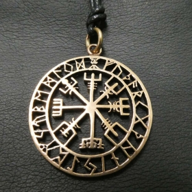 Halskette - Vegvisir - Bronze Halskette - Vegvisir - Bronze