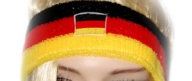 Schweißband Stirn - Deutschland Flagge Schweißband Stirn - Deutschland Flagge