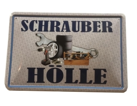 Blechschild - Schruber Hölle - BS245 (261) Blechschild - Schruber Hölle - BS245 (261)