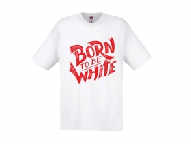T-Hemd - Born to be white - Logo - weiß/rot T-Hemd - Born to be white - Logo - weiß/rot
