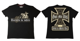 Premium Shirt - Born to be white - Biker - schwarz Premium Shirt - Born to be white - Biker - schwarz
