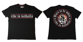 Premium Shirt - Born to be white - ride to valhalla - schwarz Premium Shirt - Born to be white - ride to valhalla - schwarz